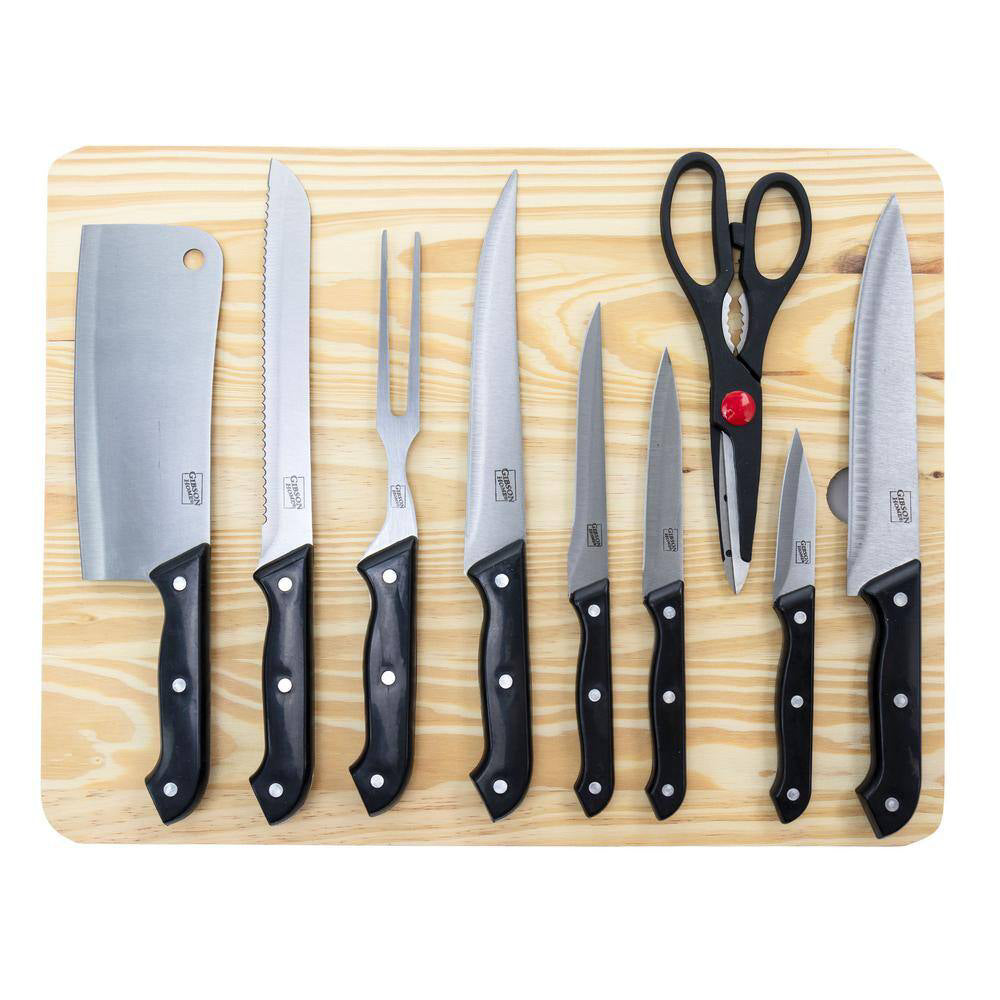 Gibson Home Wildcraft Cutlery Set (10-Piece) - Black