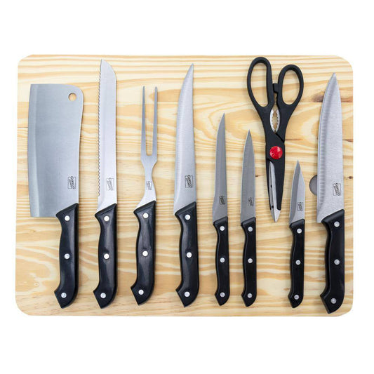 Gibson Home Wildcraft Cutlery Set (10-Piece) - Black