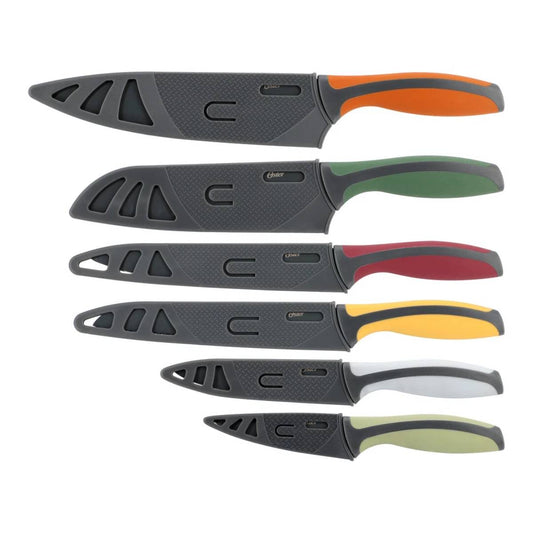 Oster Ronnan Cutlery Knife and Sheath Set (12-Piece) - Assortment