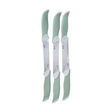 Oster Linbergh Cutlery Set with Cutting Board (14-Piece) - Green