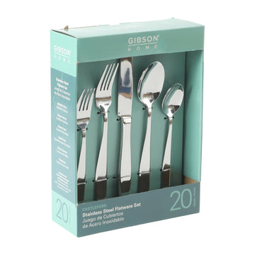 Gibson Home Castleford (20-Piece) Flatware Set - Silver