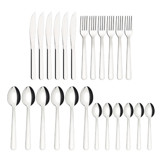 Tramontina Malibu Flatware Set (24-Piece) - Silver