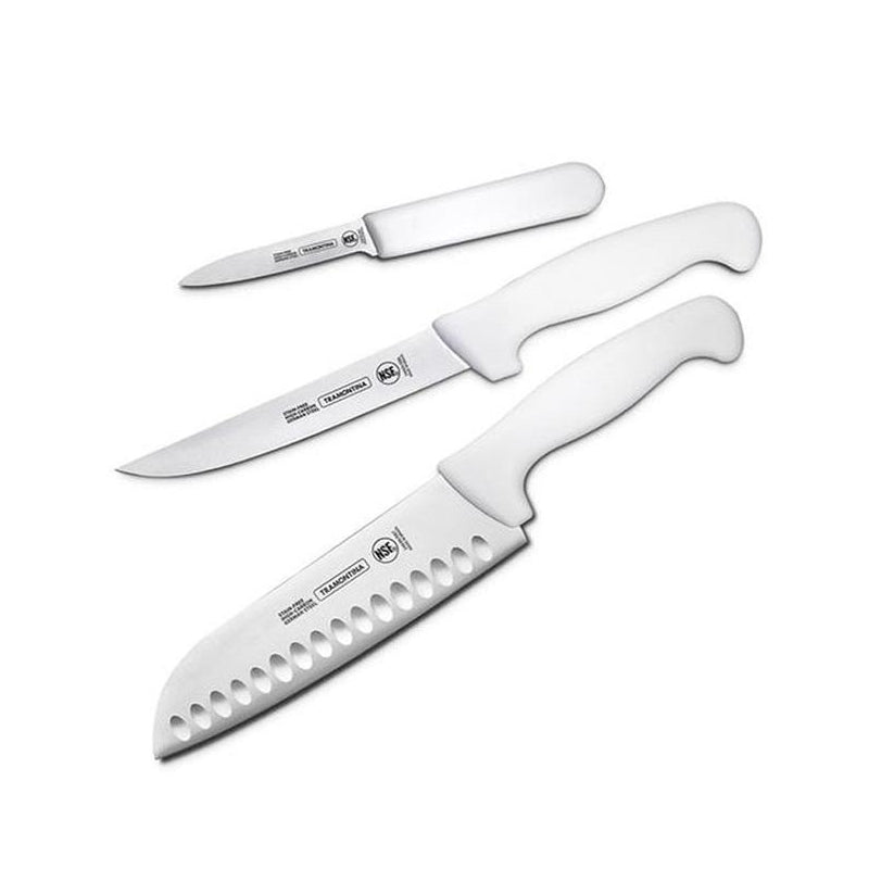 Tramontina ProLine Kitchen Knife Set (3-Piece) - White