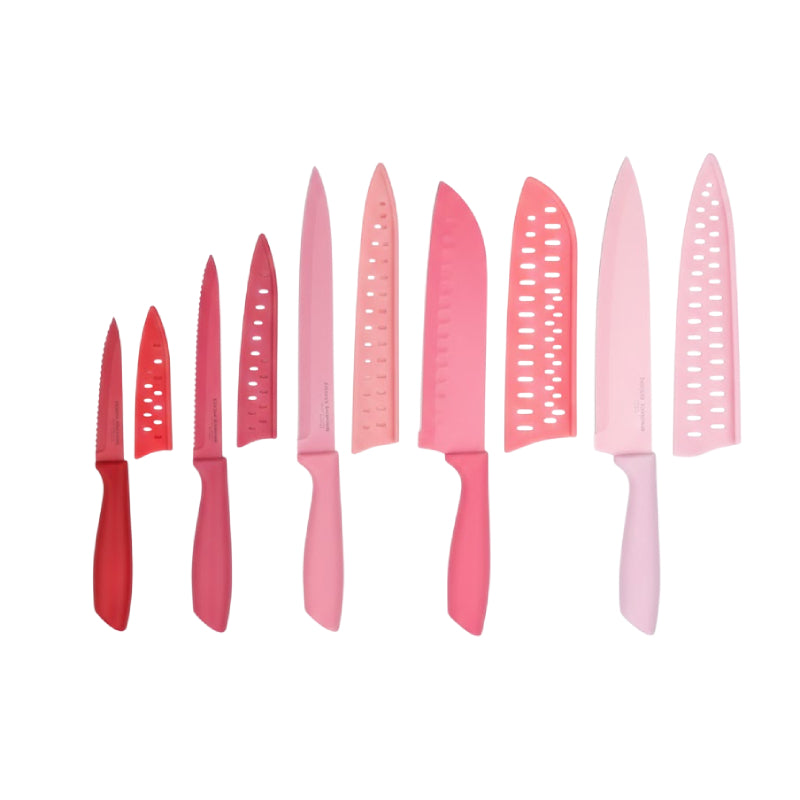 Hamilton Beach Cutlery Set with Sheath (10-Piece) - Pink