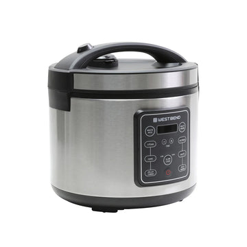 West Bend 20 Cup Multi-Function Rice Cooker - Silver