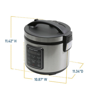 West Bend 20 Cup Multi-Function Rice Cooker - Silver