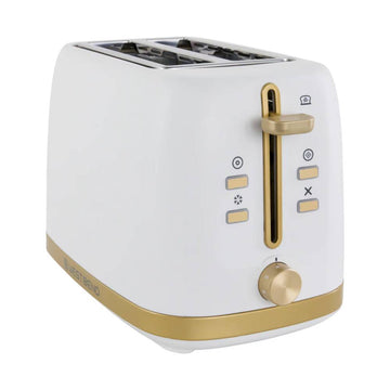 West Bend TTWB2SWG13 Timeless 2-Slice Toaster - White/Gold