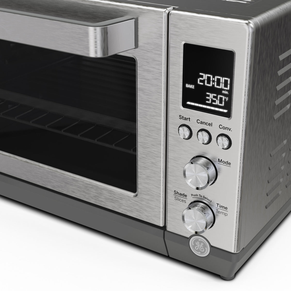 GE G90CAASSPSS Calrod 6-Slice Toaster Oven with Convection Bake - Silver