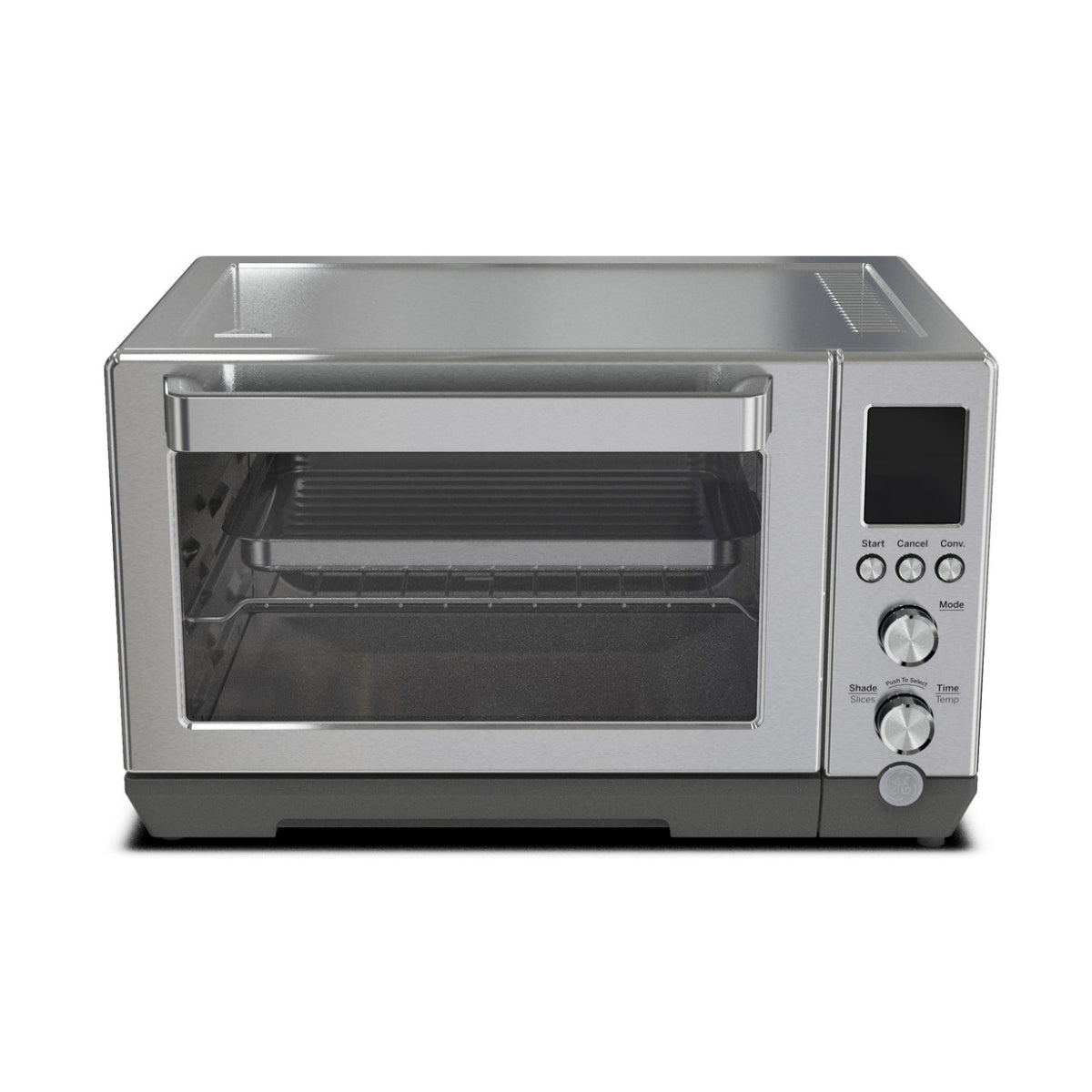 GE G90CABSSPSS Quartz 6-Slice Toaster Oven with Convection Bake - Silver