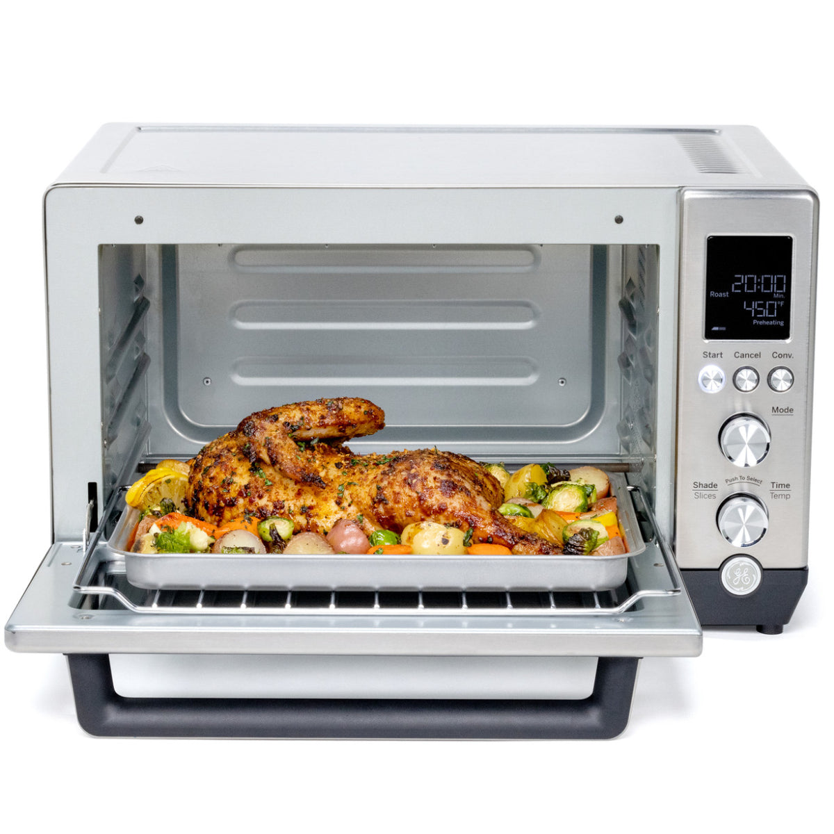 Bundle: GE JGBS61RPSS 4.8 cu.ft. 30" Freestanding Gas Range  + GE G90CABSSPSS Quartz 6-Slice Toaster Oven + Toscana PB04 600 Watt Deluxe Cooking Blender