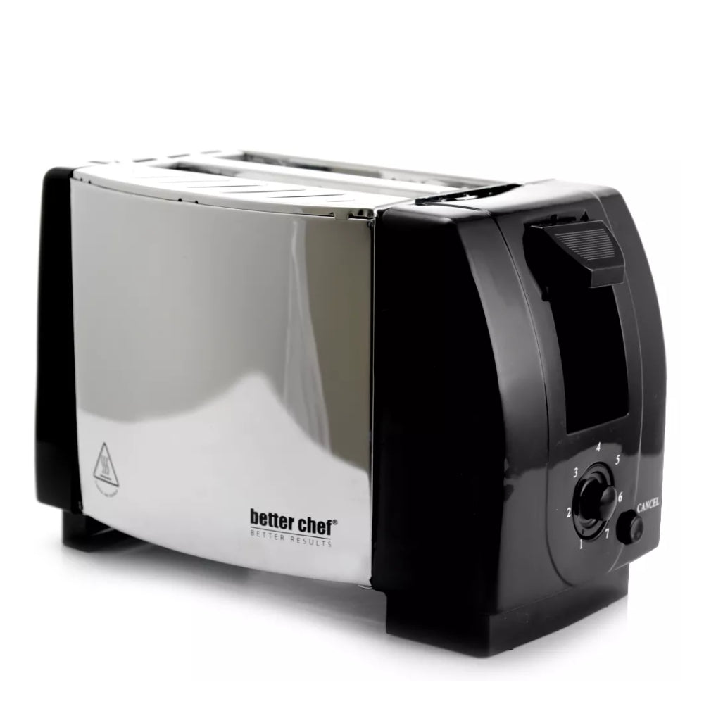 Better Chef 2-Slice Toaster - Silver/black