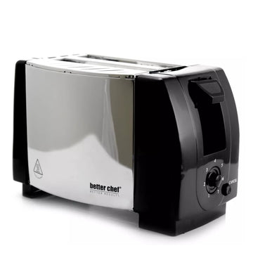 Better Chef 2-Slice Toaster - Silver/black