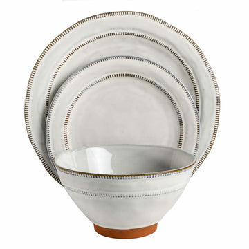 Gibson Elite Terranea (12 Pieces) Dinnerware Set - White