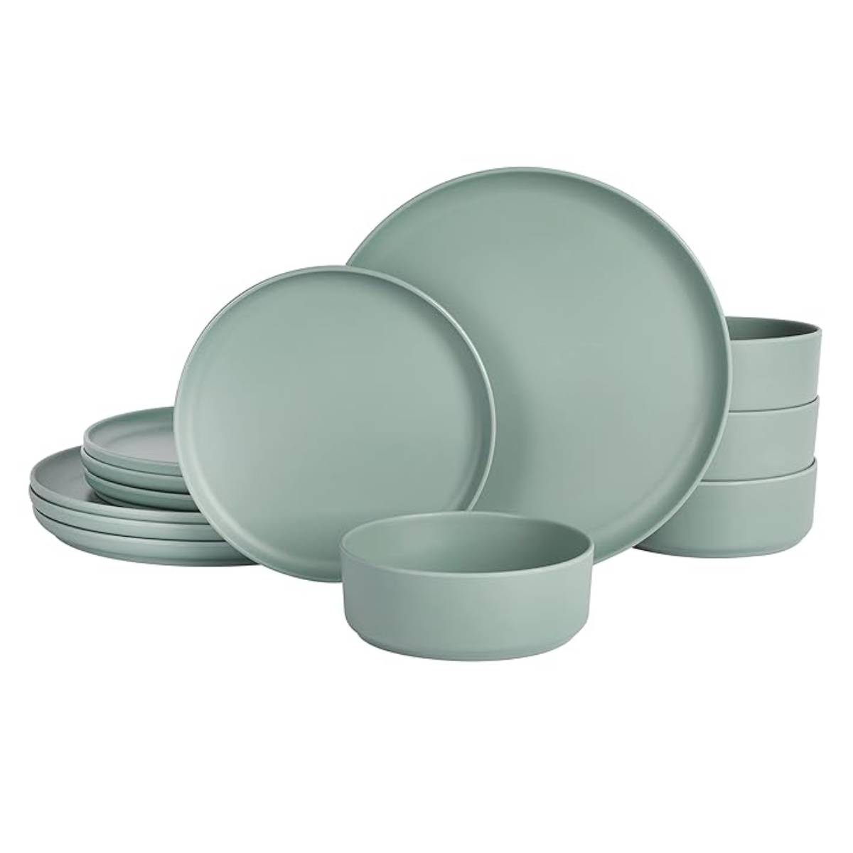 Gibson Home Crest Dinnerware Set (12-Piece) - Green