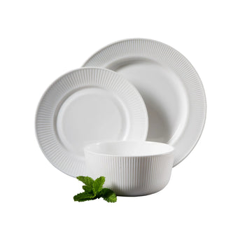 Gibson Home Swanton (12-Piece) Dinnerware Set - White