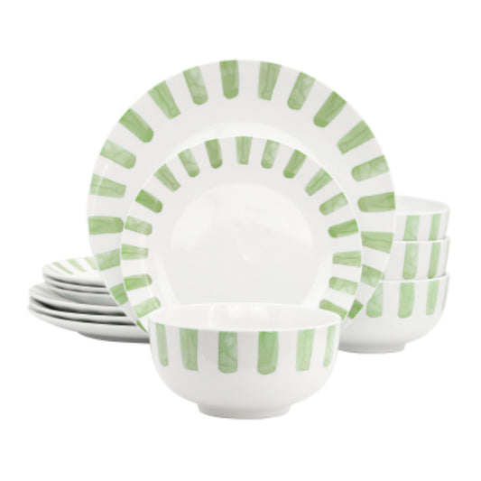 Gibson Home Pacific Waves Dinnerware Set (12-Piece)