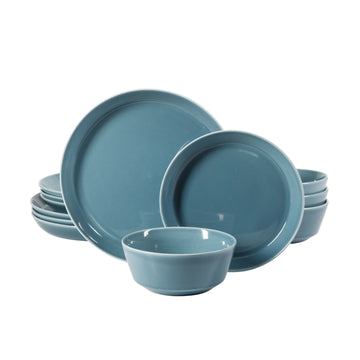 Gibson Elite Sunlit Mist (12-Piece) Dinnerware Set