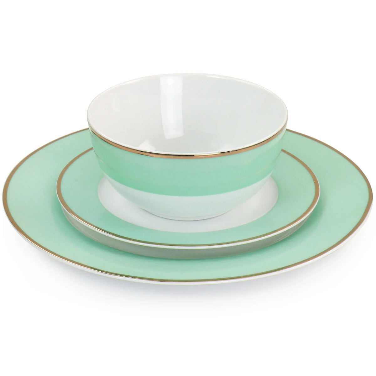 Martha Stewart Dinnerware Set (12-Piece) - White/Blue
