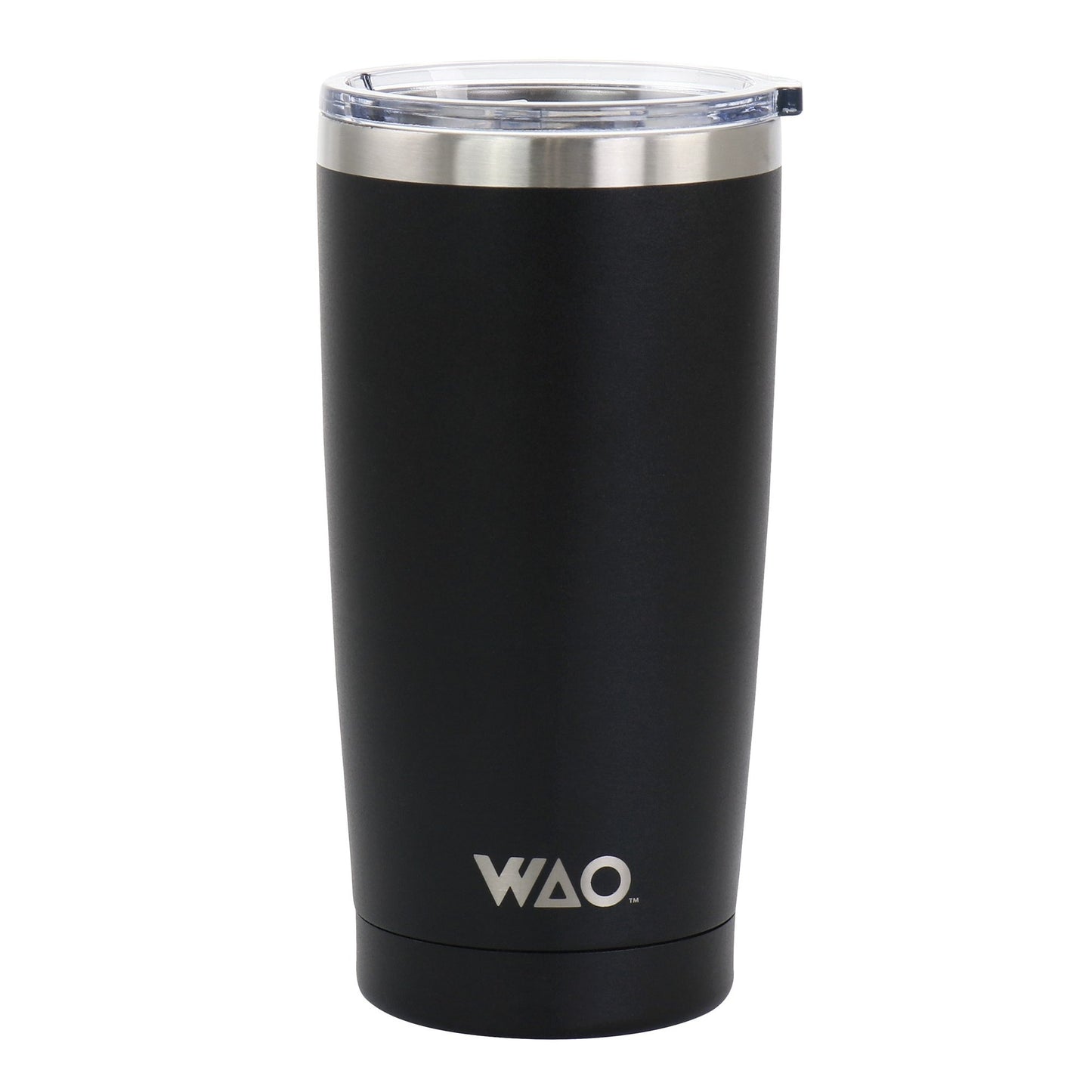 Taza térmica de acero inoxidable con tapa Gibson WAO de 18 oz - Negro mate