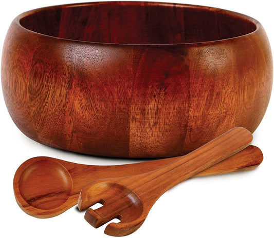 Juego de ensalada de madera de 3 piezas La Roda de Gibson Home