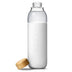 Soma 17 oz Glass Water Bottle with Silicone Sleeve - White - Curacao