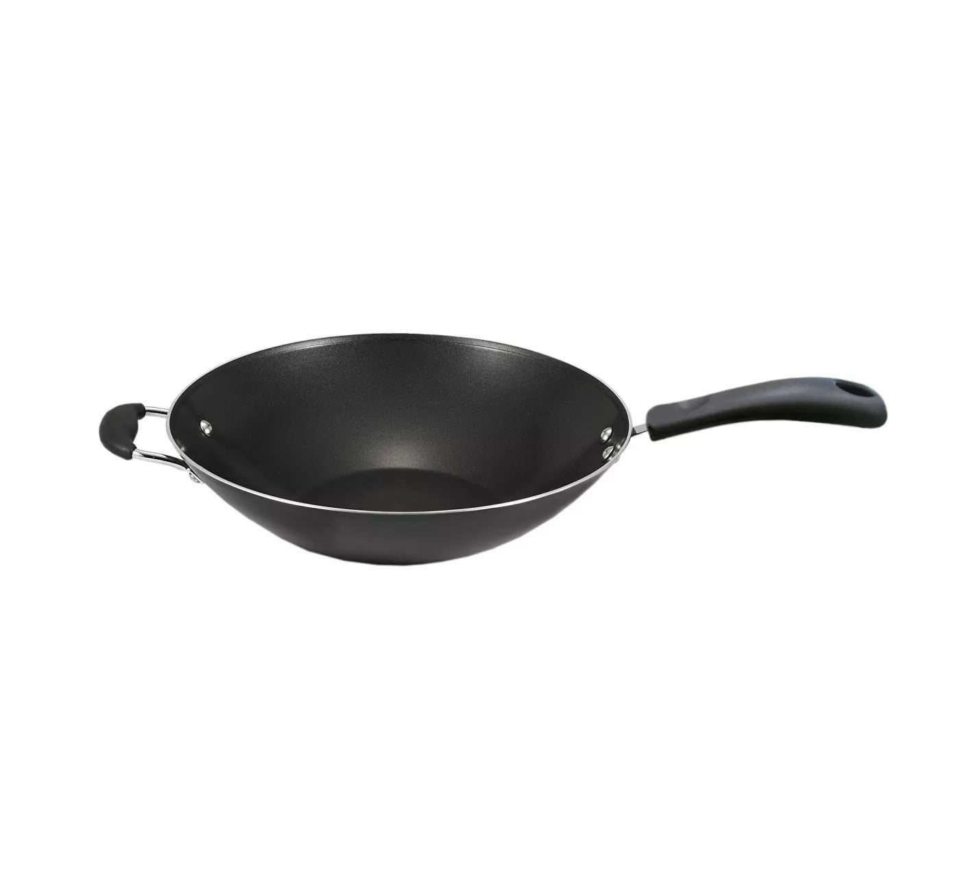 T-Fal Specialty 14" Aluminum Non-Stick Jumbo Wok - Black - Curacao