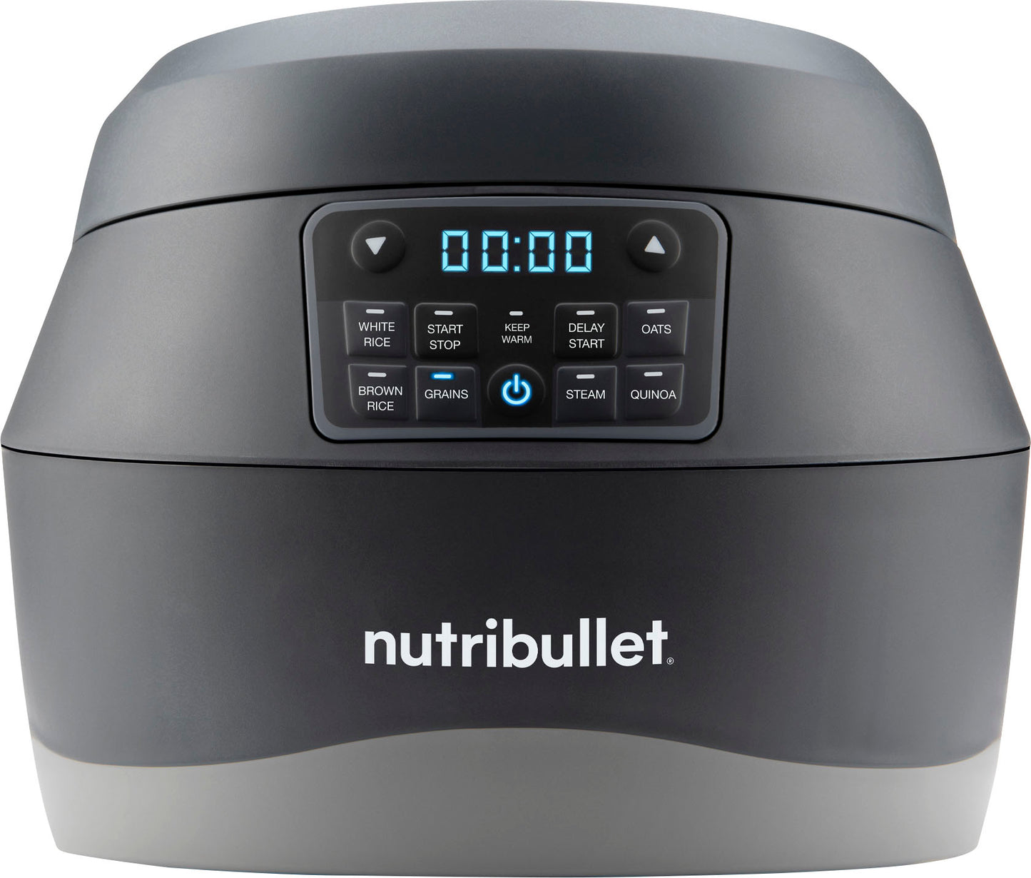 NutriBullet NBG50100 Every Grain Rice Cooker with 10 cup and Steamer - Gray