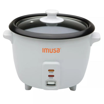 Imusa Rice Cooker 16-Cup (Cooked) - White - Curacao