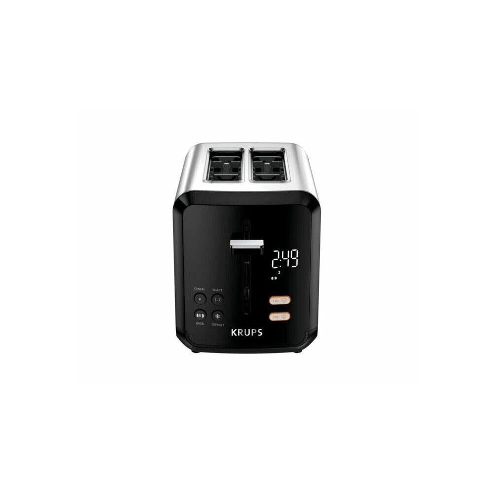 Krups KH320D50 My Memory Digital 2-Slot Toaster-Black/Stainless Steel - Curacao