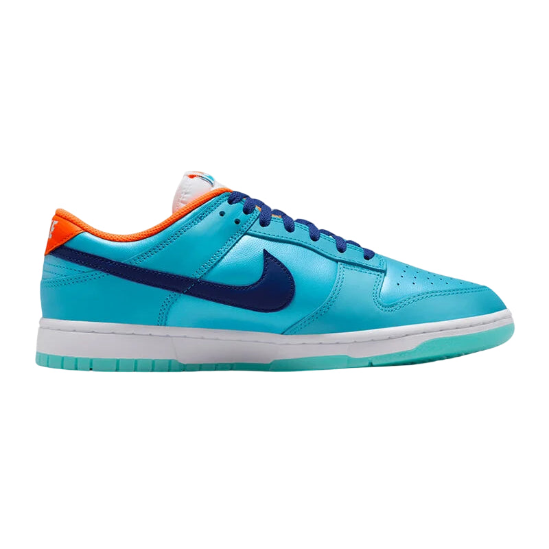 Nike Men's Dunk Low SE Sneakers (Size 13) - Baltic Blue/Deep Royal Blue-Total Orange