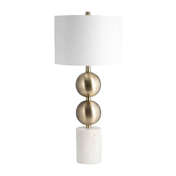 Sagebrook Stacking Orbs 31" Table Lamp - Gold/White