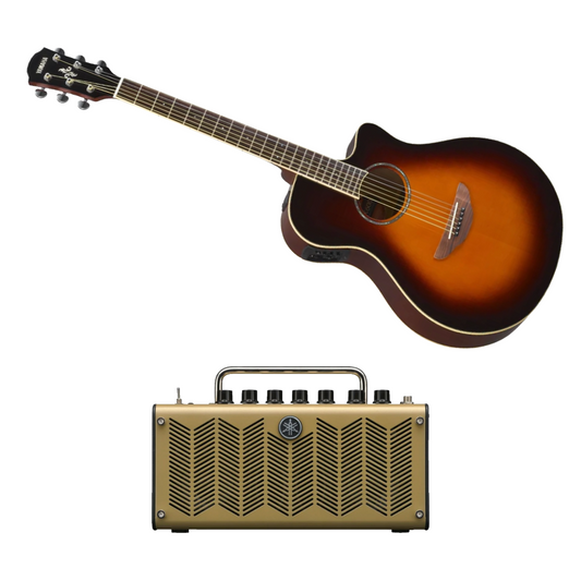 Bundle: Yamaha APX600 Thinline Guitar + Yamaha THR5A 10W Amplifier