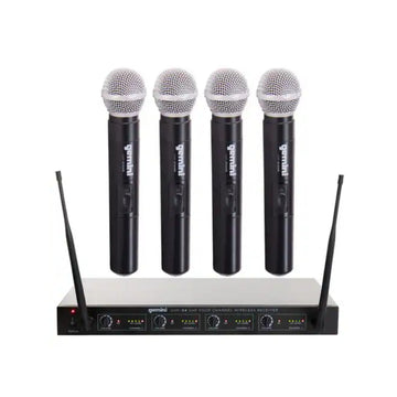 Gemini UHF/04M Wireless Handheld Microphone System - Black