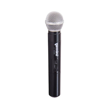 Gemini UHF/04M Wireless Handheld Microphone System - Black