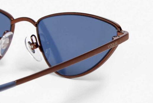 Vogue Copper Dark Blue Sunglasses