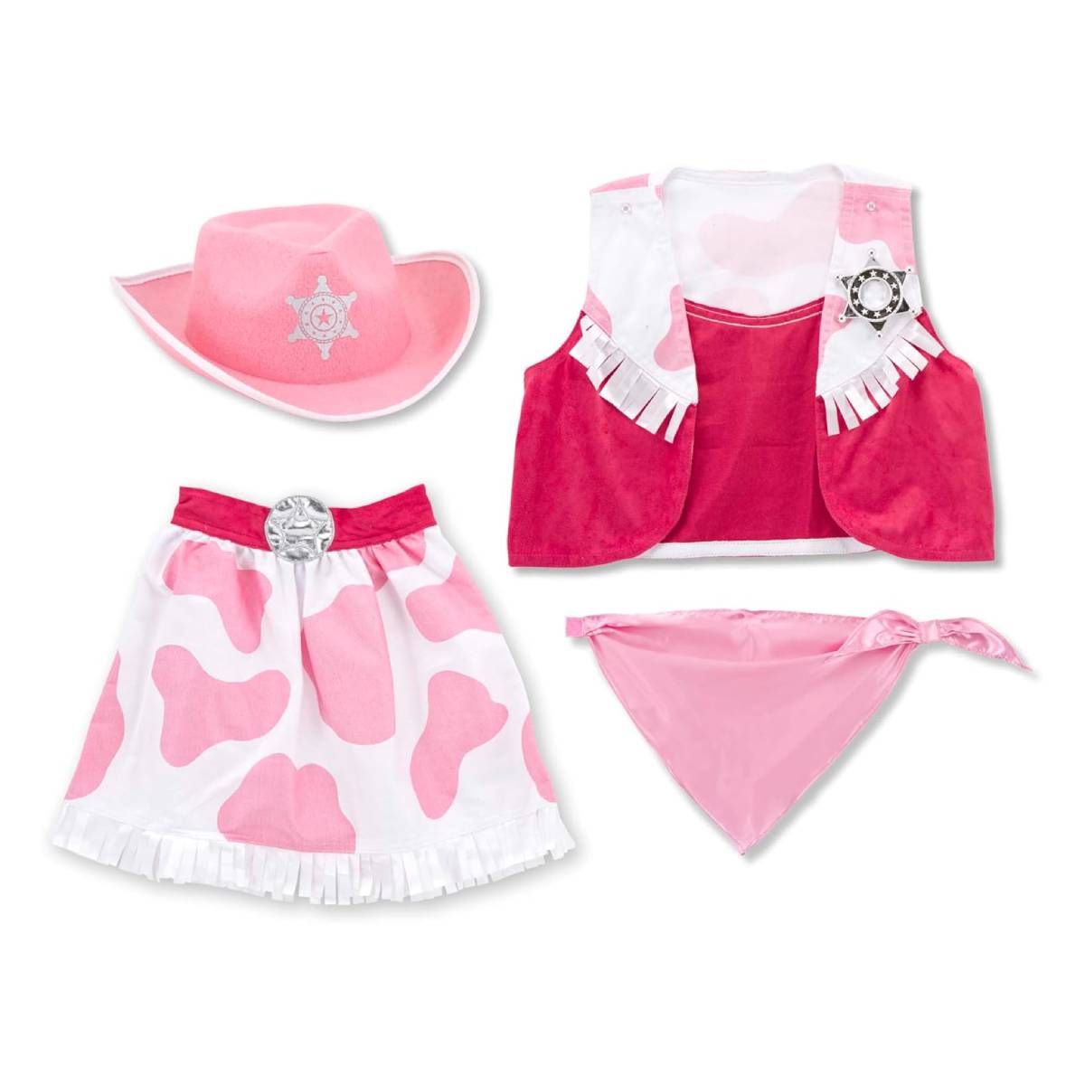 Melissa and Doug Cowgirl Role Play Costume (5Piece) - Set