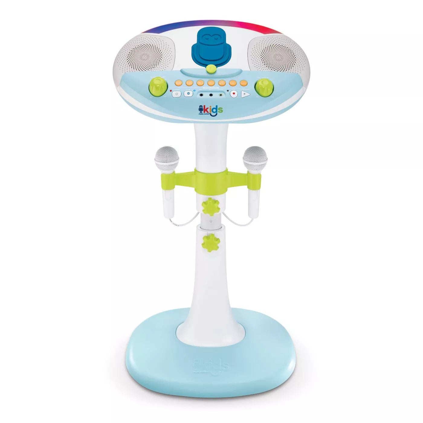 Singing Machine Kid's Karaoke Pedestal with Two Wired Microphones