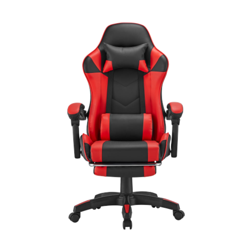 Black Widow Gaming Chair with Headrest - Black/Red
