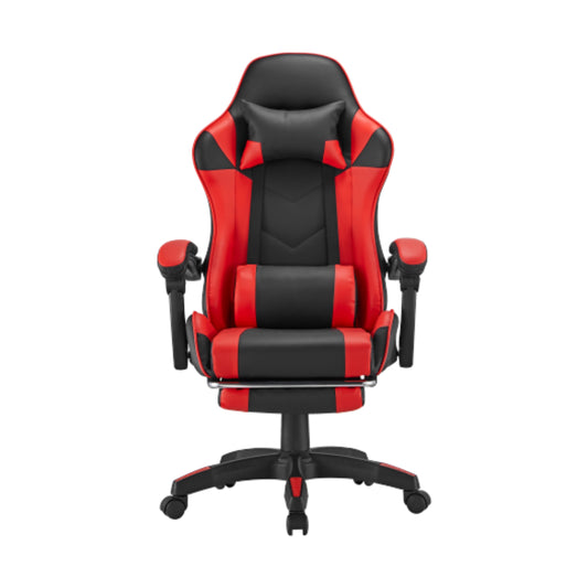 Black Widow Gaming Chair with Headrest - Black/Red