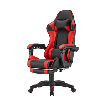 Black Widow Gaming Chair with Headrest - Black/Red