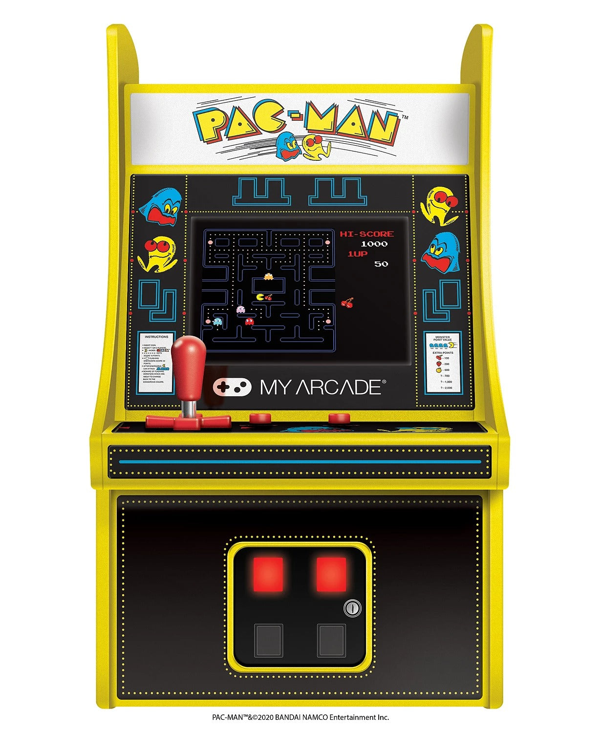 My Arcade Pac-Man Micro Player - Yellow/Black - Curacao
