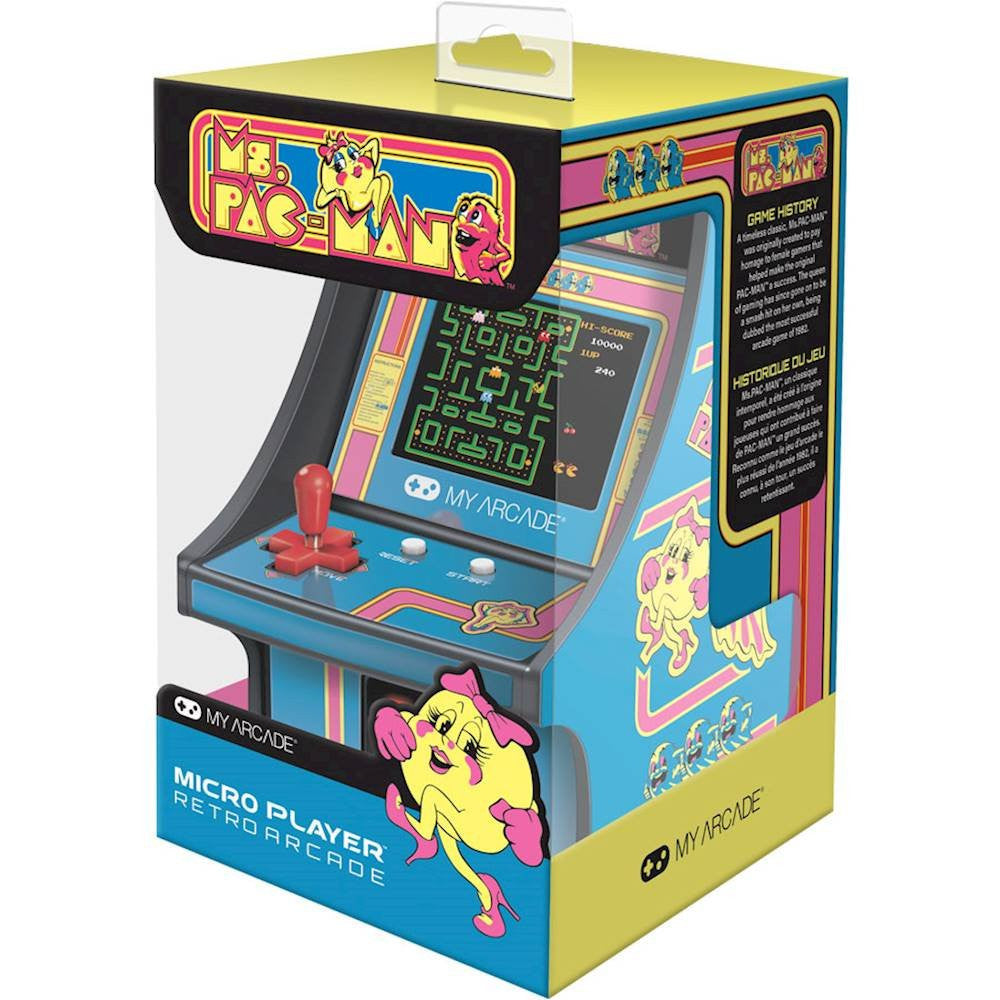 My Arcade Ms. Pac-Man Micro Player - Blue/Pink - Curacao
