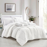 ESCA Kriti Queen Size Comforter Set (7-Pieces) - White