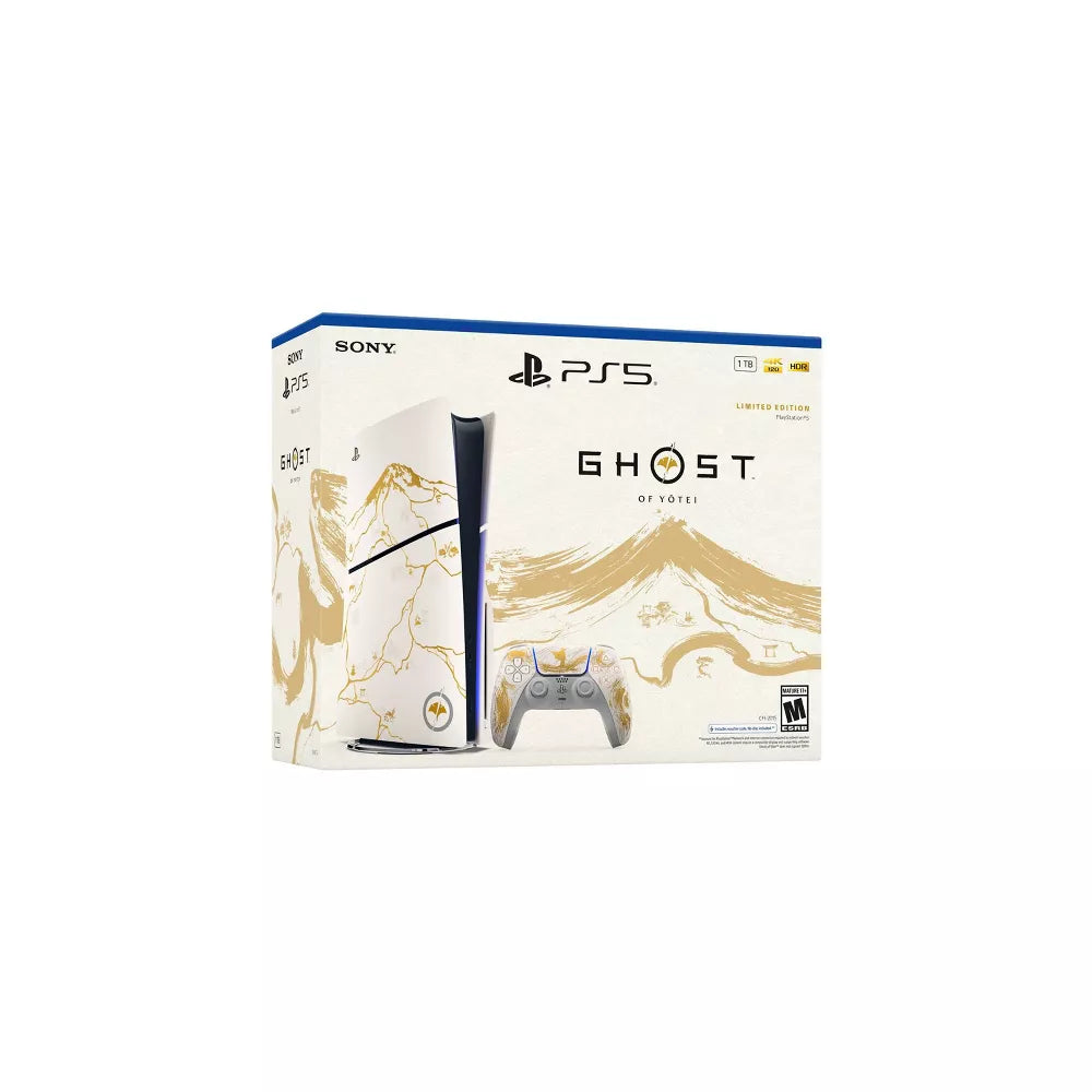 Sony PlayStation 5 Ghost of Yōtei Limited Edition 1TB Console with Wireless Controller - White
