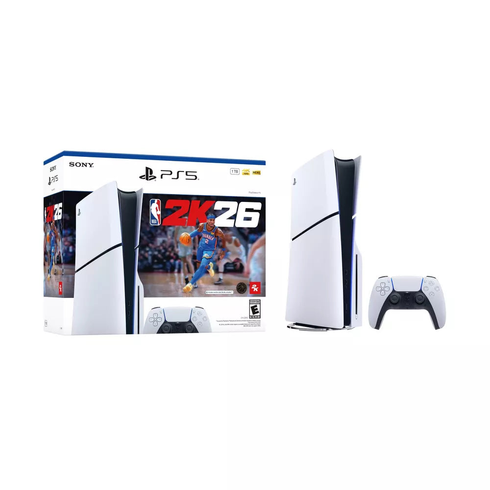 Sony PlayStation 5 NBA 2K26 Disc Console with Controller - White