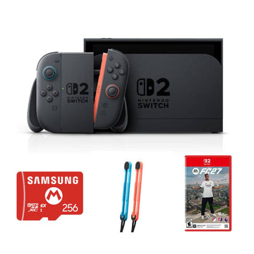 Bundle: Nintendo Switch 2 + EA NS2 Sports FC 27 + Samsung 256GB microSD Express Card + Nintendo Switch 2 Joy-Con 2 Strap Set (2-Pieces)
