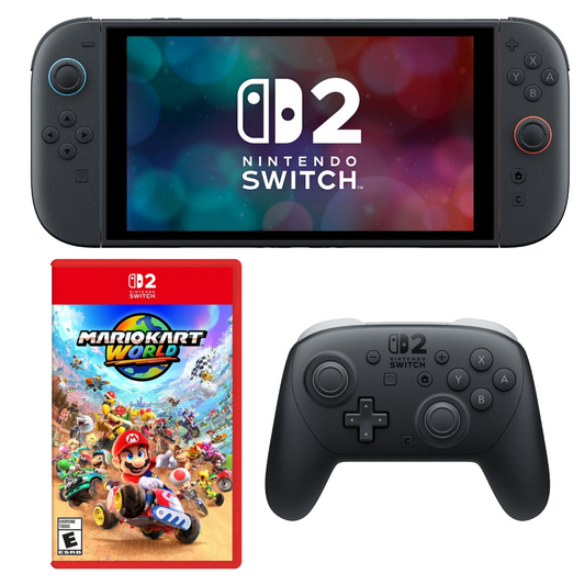 Bundle: Nintendo Switch 2 256GB Console + Mario Kart World + Switch 2 Pro Controller