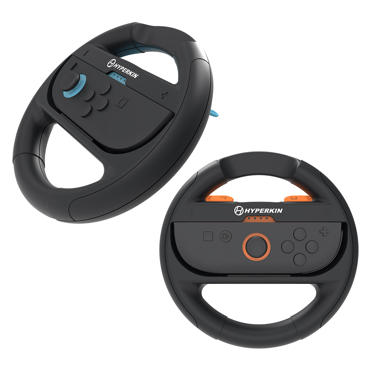Hyperkin Joy-Ride Racing Wheel Set for Nintendo Switch 2 Joy-Con 2/Switch Joy-Con (2-Piece) - Black