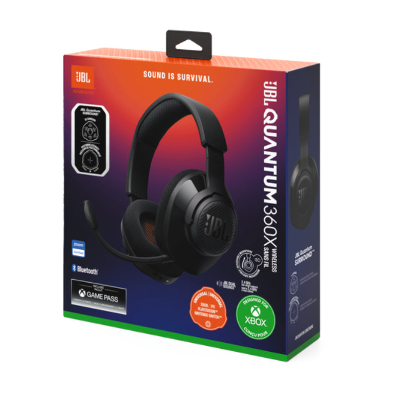 JBL Quantum 360X Over-the-Ear Wireless Gaming Headset - Black– Curacao