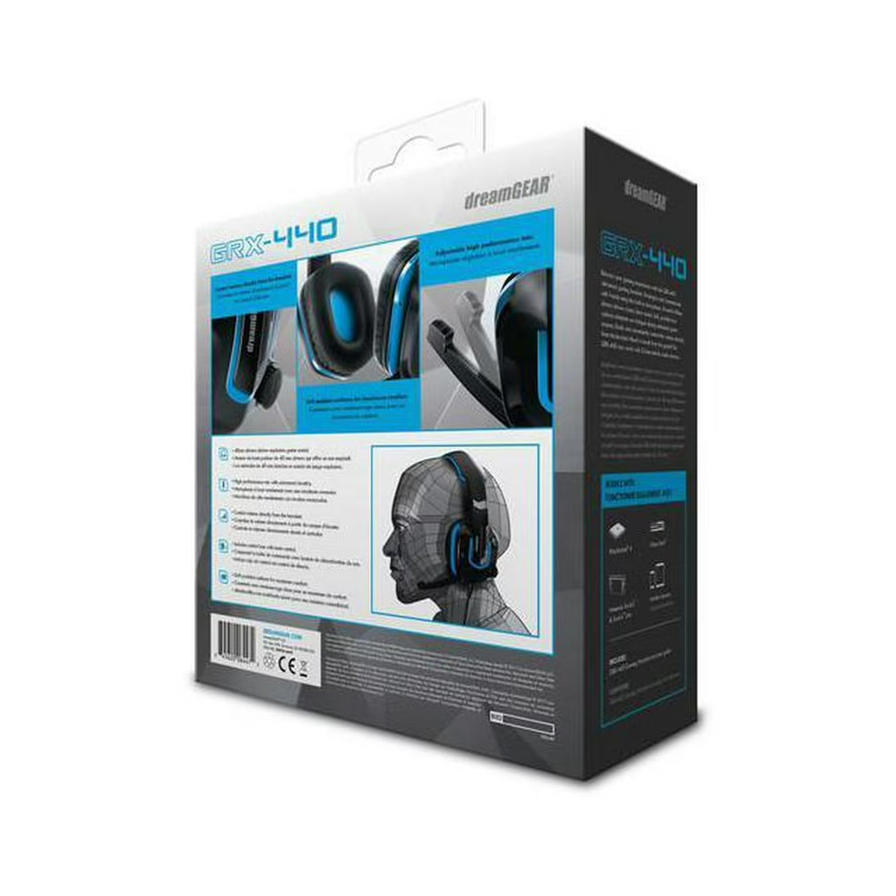 Auriculares con cable DreamGEAR PlayStation 4 - Negro/Azul 